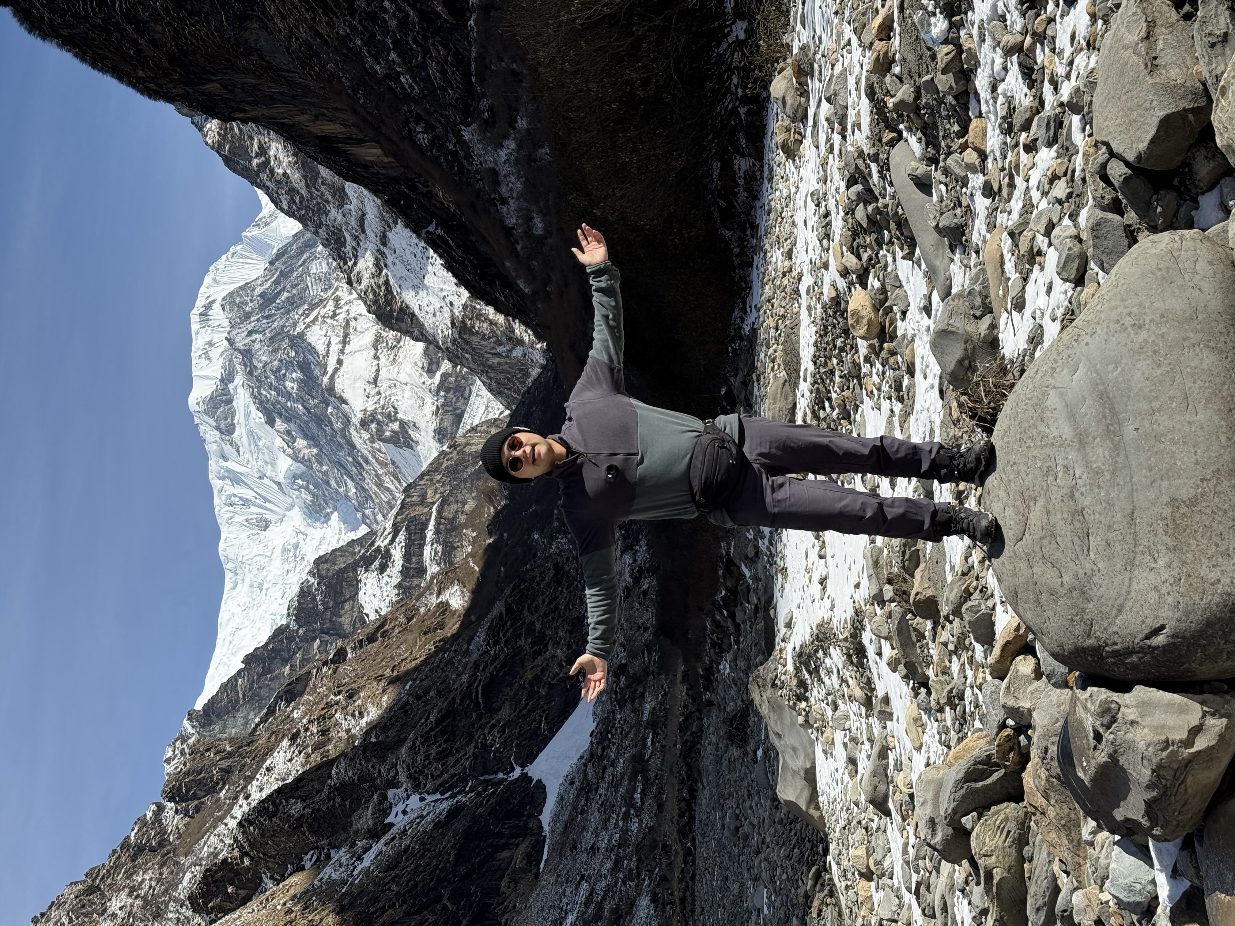 Mason Zhou in the mountains